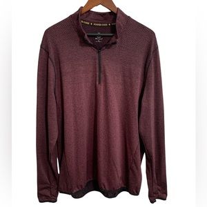 Men’s Champion power core burgundy long sleeve lightweight pullover top XL